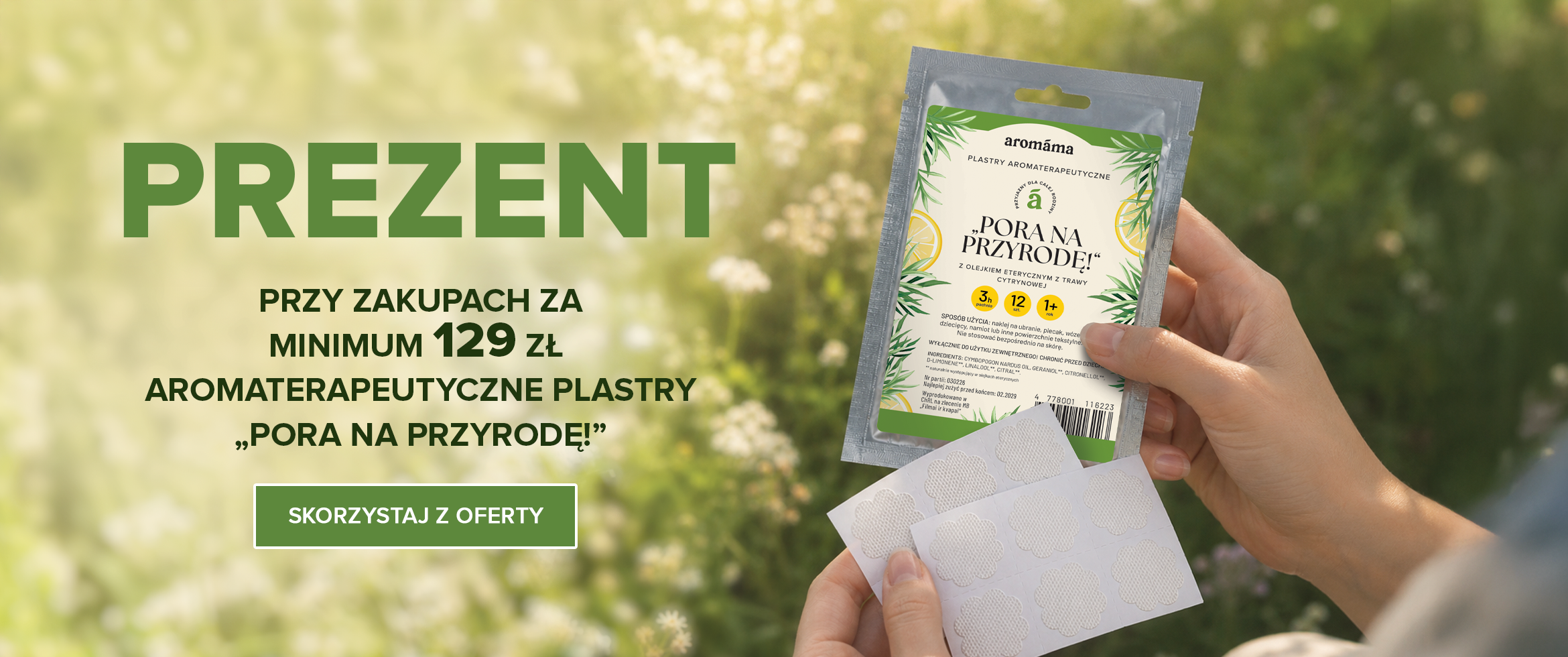 Plastry aromaterapeutyczne „Pora na przyrodę!”